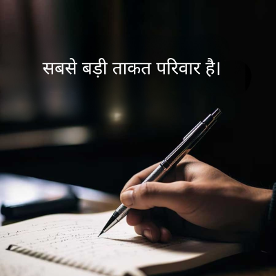 L
सबसे बड़ी ताकत परिवार है।