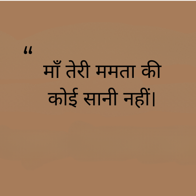 माँ तेरी ममता की
कोई सानी नहीं।