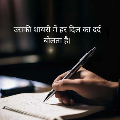 उसकी शायरी में हर दिल का दर्द
बोलता है।