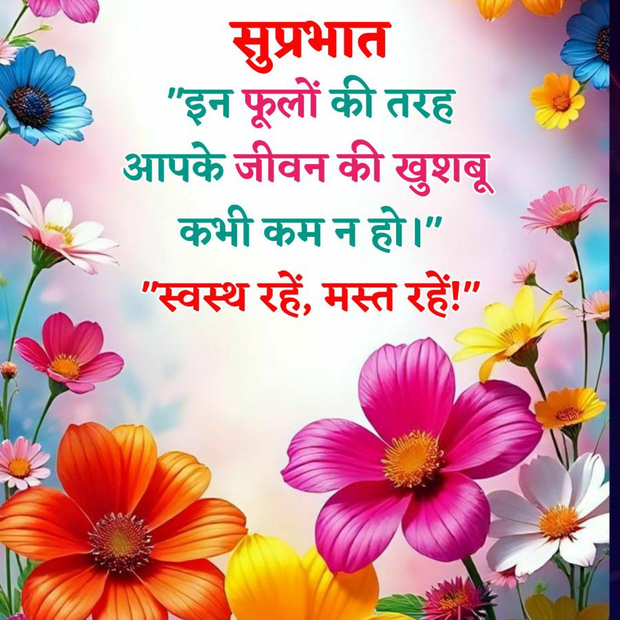 सुप्रभात
"इन फूलों की तरह
आपके जीवन की खुशबू
कभी कम न हो।"
"स्वस्थ रहें, मस्त रहें!"