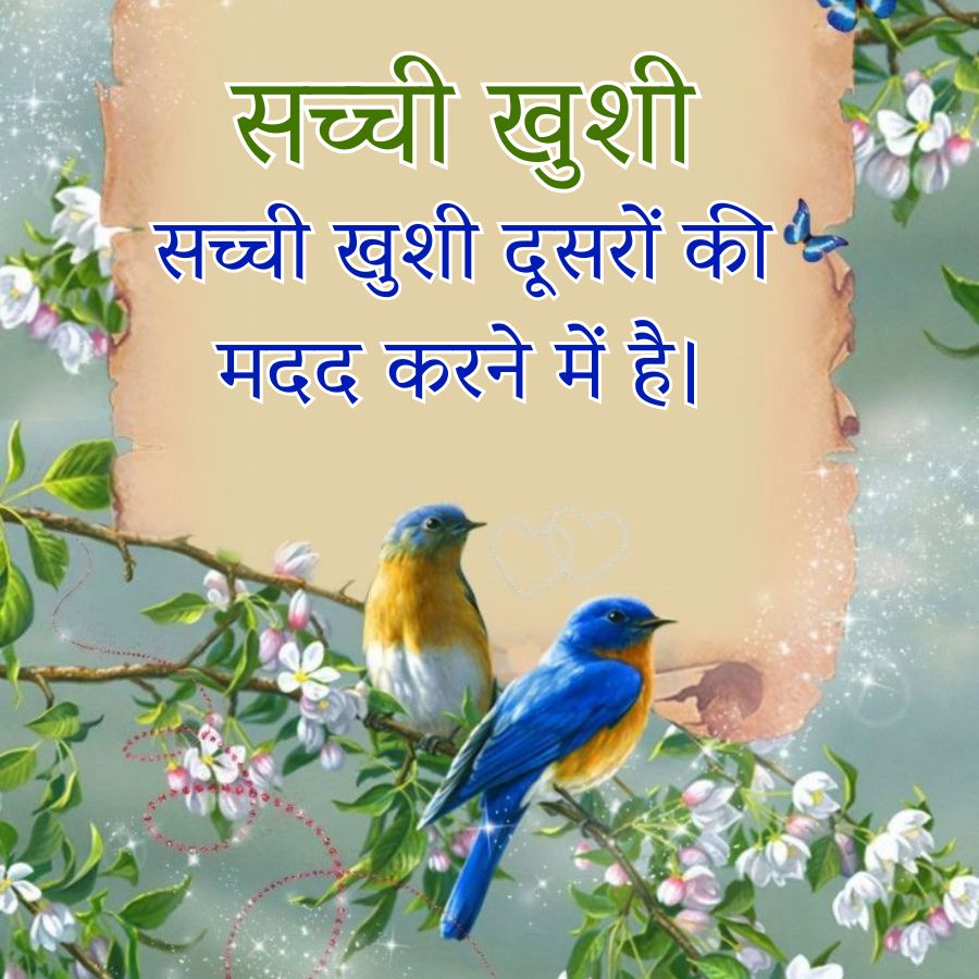 सच्ची खुशी
सच्ची खुशी दूसरों की
मदद करने में है।