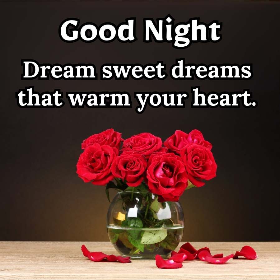 Good Night
Dream sweet dreams
that warm your heart.