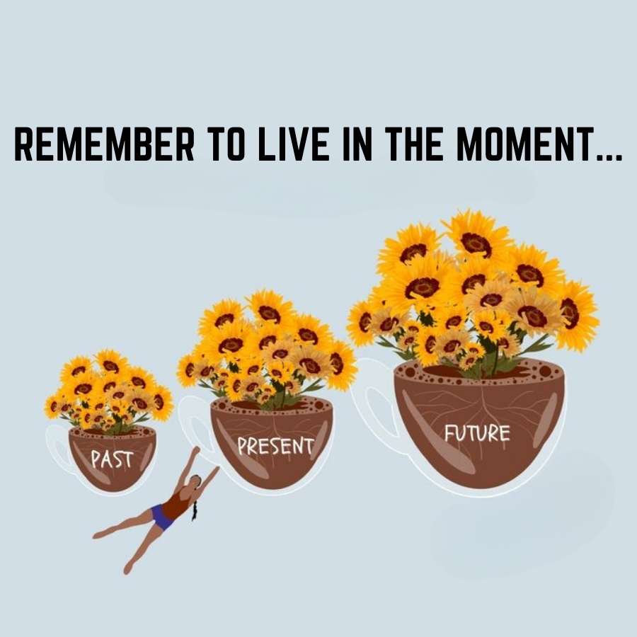 REMEMBER TO LIVE IN THE MOMENT...
FUTURE
PRESENT
PAST