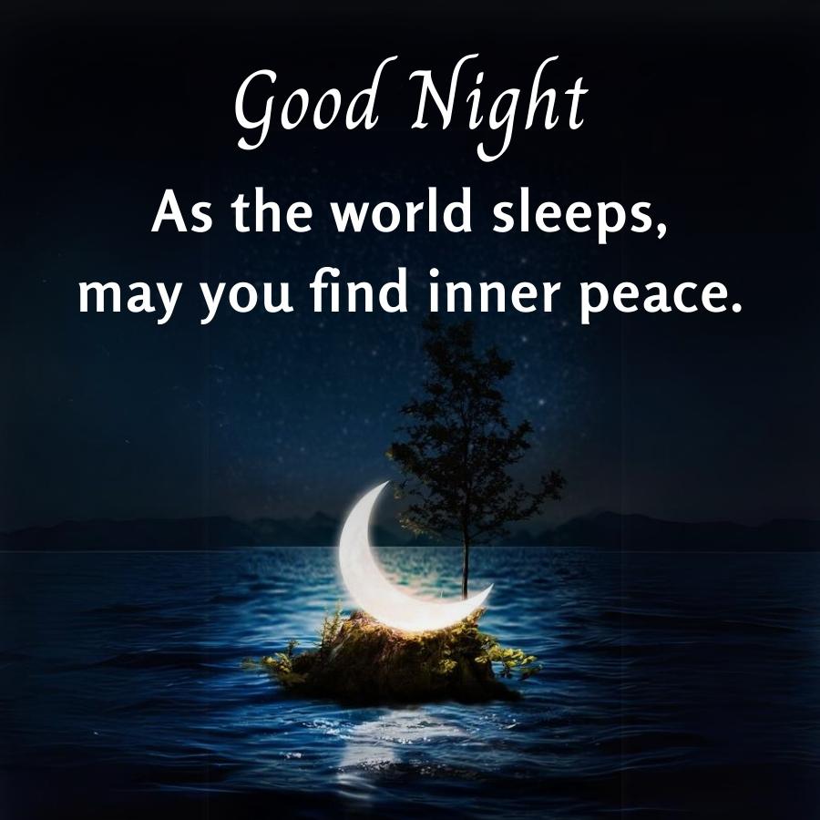 Good Night
As the world sleeps,
may you find inner peace.