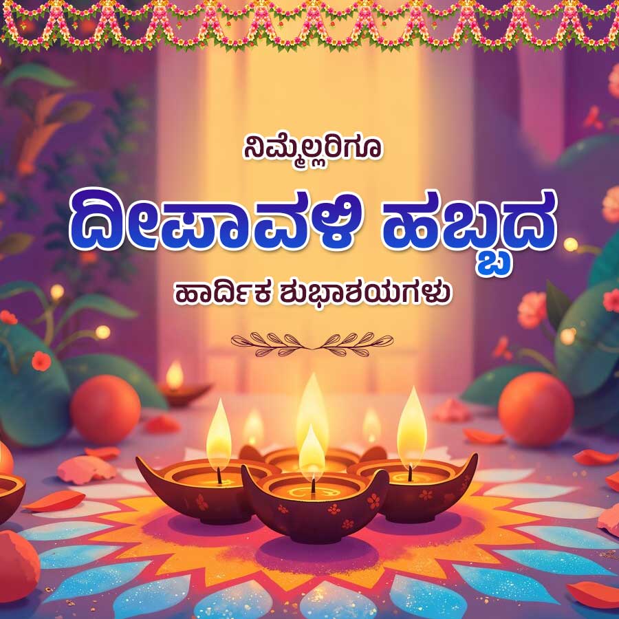 ನಿಮ್ಮೆಲ್ಲರಿಗೂ
ದೀಪಾವಳಿ ಹಬ್ಬದ.
ಹಾರ್ದಿಕ ಶುಭಾಶಯಗಳು
Se me