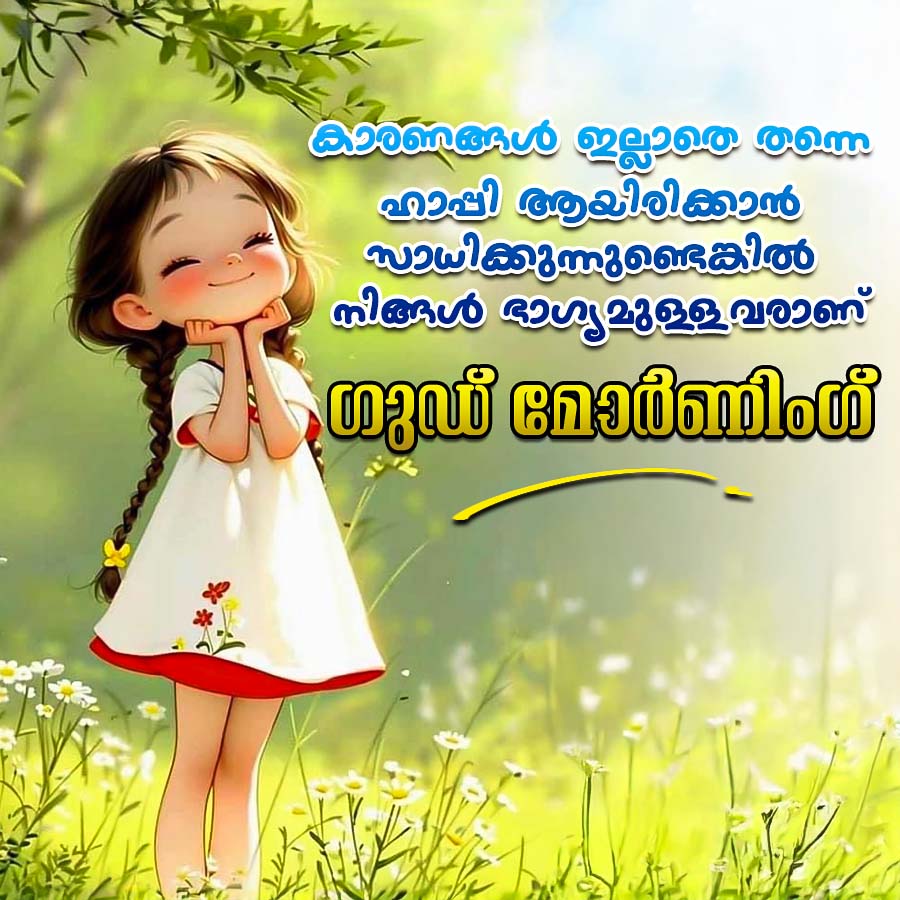 കാരണങ്ങൾ ഇല്ലാതെ തന്നെ
ഹാപ്പി ആയിരിക്കാൻ
സാധിക്കുന്നുണ്ടെങ്കിൽ
നിങ്ങൾ ഭാഗ്യമുള്ളവരാണ്