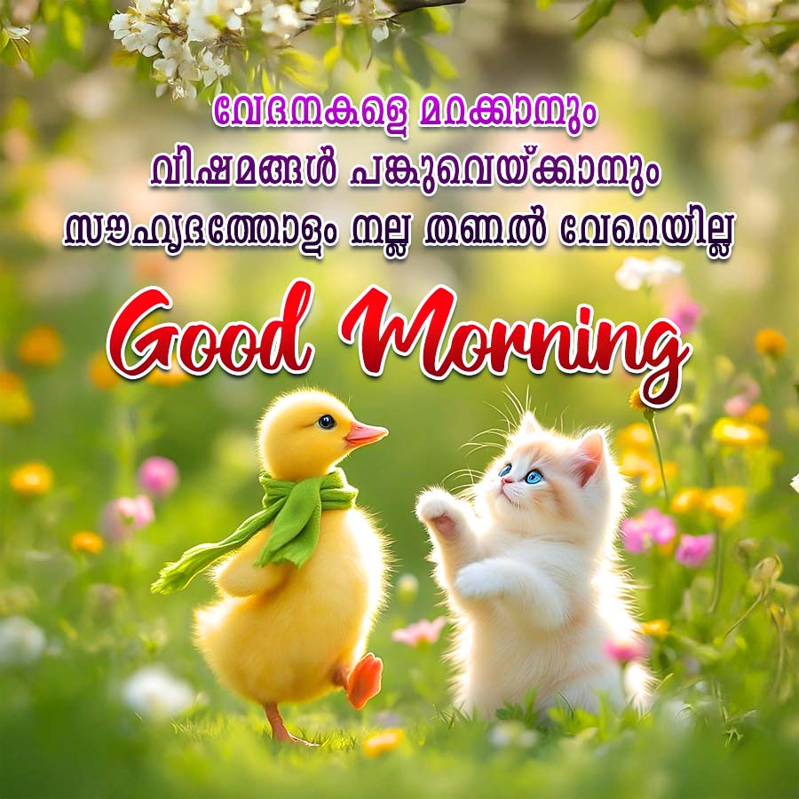 വേദനകളെ മറക്കാനും
വിഷമങ്ങൾ പങ്കുവെയ്ക്കാനും
സൗഹൃദത്തോളം നല്ല തണൽ വേറെയില്ല
Good Morning