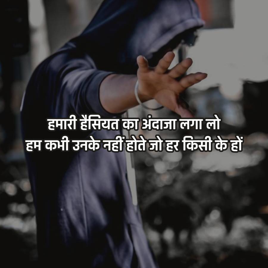 हमारी हैसियत का अंदाजा लगा लो
हम कभी उनके नहीं होते जो हर किसी के हों