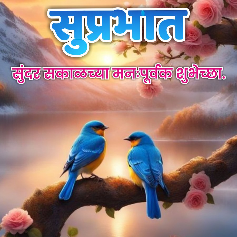 सुप्रभात
सुंदर सकाळच्या मनःपूर्वक शुभेच्छा.