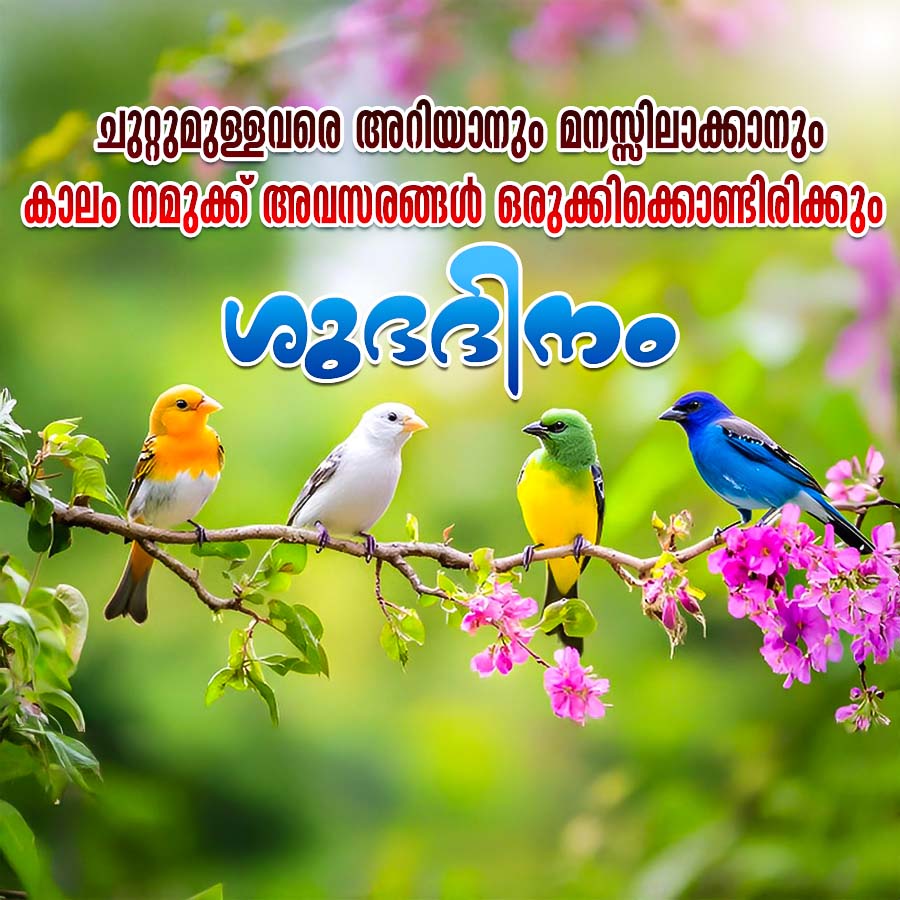 ചുറ്റുമുള്ളവരെ അറിയാനും മനസ്സിലാക്കാനും
കാലം നമുക്ക് അവസരങ്ങൾ ഒരുക്കിക്കൊണ്ടിരിക്കും
ശുഭദിനം