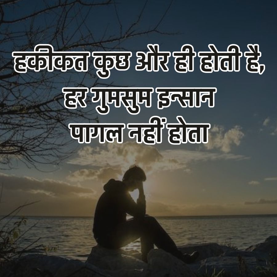 हकीकत कुछ और ही होती है,
हर गुमसुम इन्सान
पागल नहीं होता