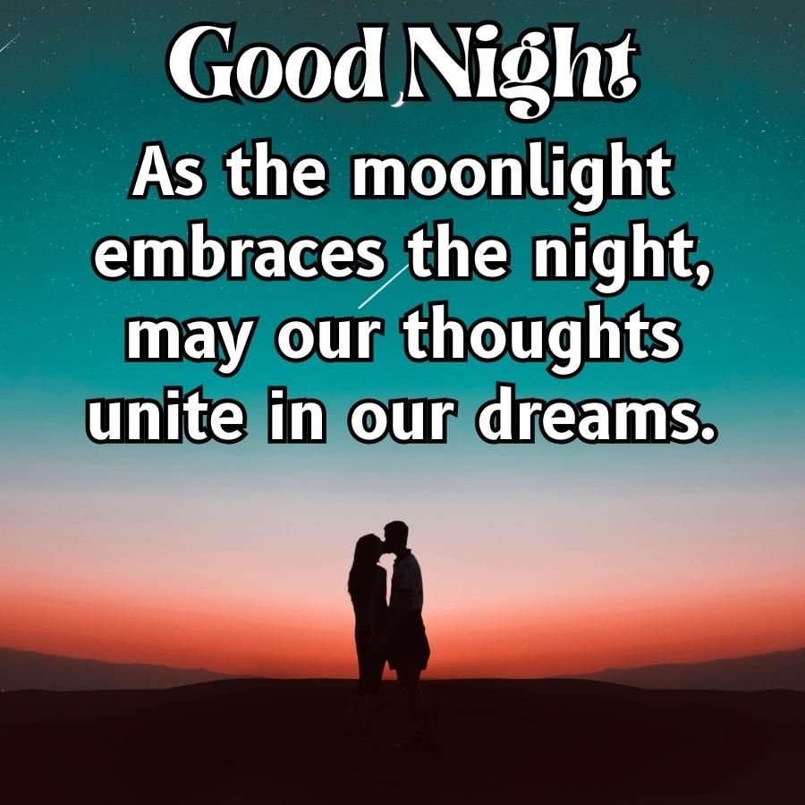 Good Night
As the moonlight
embraces the night,
may our thoughts
unite in our dreams.