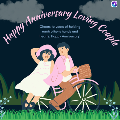 Cheers to years of holding
0
Happy Anniversary Loving Couple
each other's hands and
hearts. Happy Anniversary!