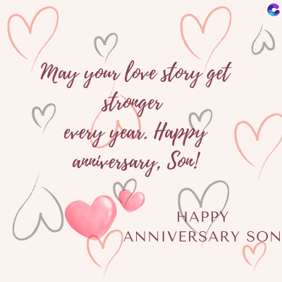 3
3
May your love story get
stronger
♡
3
every year. Happy
anniversary, Son!
HAPPY
۵
ANNIVERSARY SON