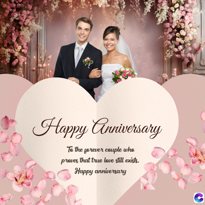 Happy Anniversary
To the forever couple who
proves that true love still exists.
Happy anniversary