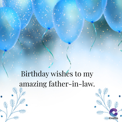 Birthday wishes to my
amazing father-in-law.
>>>Crafto