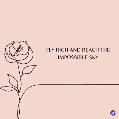 FLY HIGH AND REACH THE
IMPOSSIBLE SKY
C