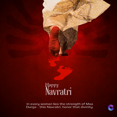 Happy
Navratri
In every woman lies the strength of Maa
Durga - this Navratri, honor that divinity.
