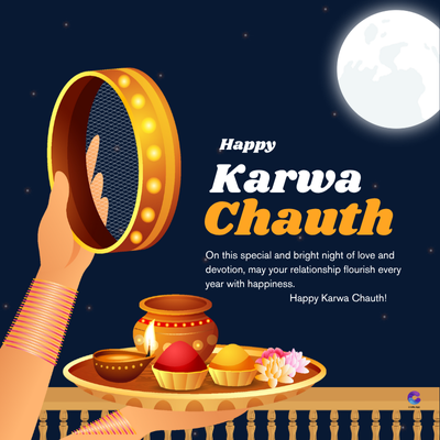 Happy
Karwa
Chauth
On this special and bright night of love and
devotion, may your relationship flourish every
year with happiness.
Happy Karwa Chauth!