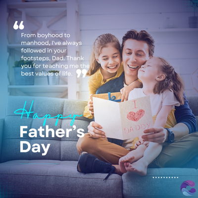 66
From boyhood to
manhood, I've always
followed in your
footsteps, Dad. Thank
you for teaching me the
best values of life.99
H
Father's
Day
I
DADDY