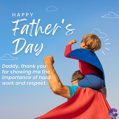 HAPPY
Father's
Day
Daddy, thank you
for showing me the
importance of hard
work and respect.