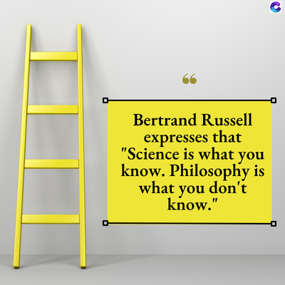 66
Bertrand Russell
expresses that
"Science is what you
know. Philosophy is
what you don't
know."
C