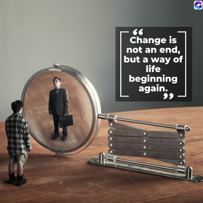 66
Change is
not an end,
but a way of
life
beginning
again.
وو